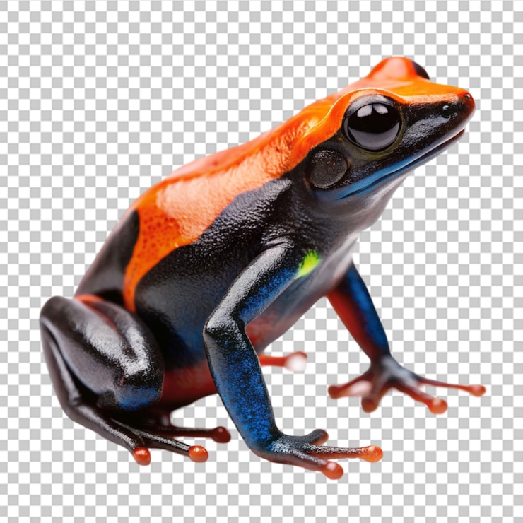 PSD la grenouille isolée sur un fond transparent png