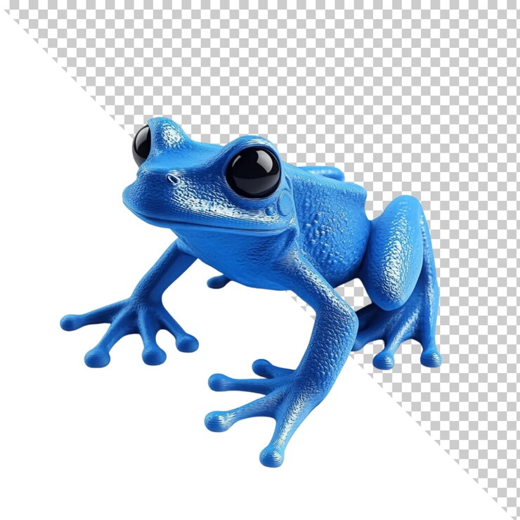 PSD grenouille isolée sur un fond transparent