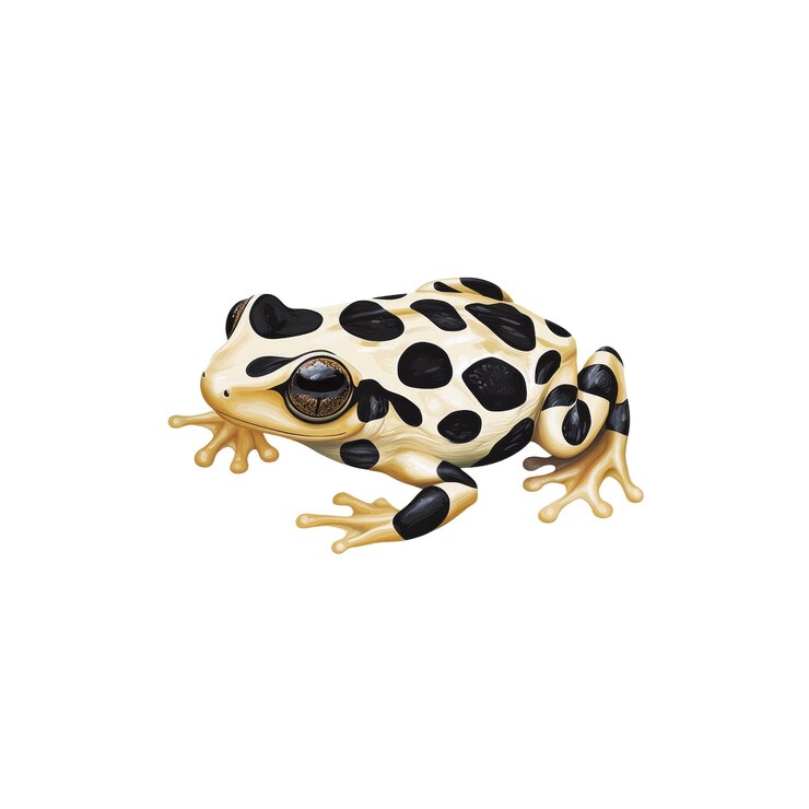 PSD la grenouille venimeuse jaune et noire