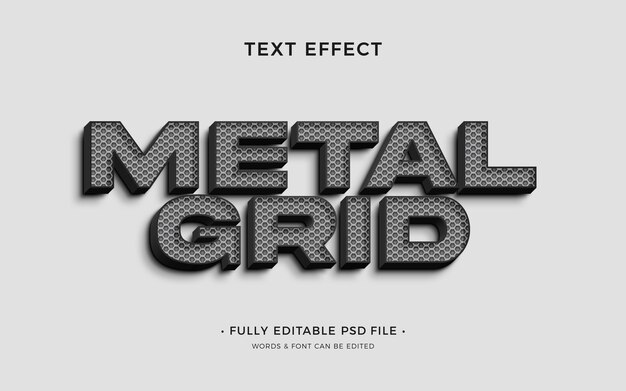 Grid text effect
