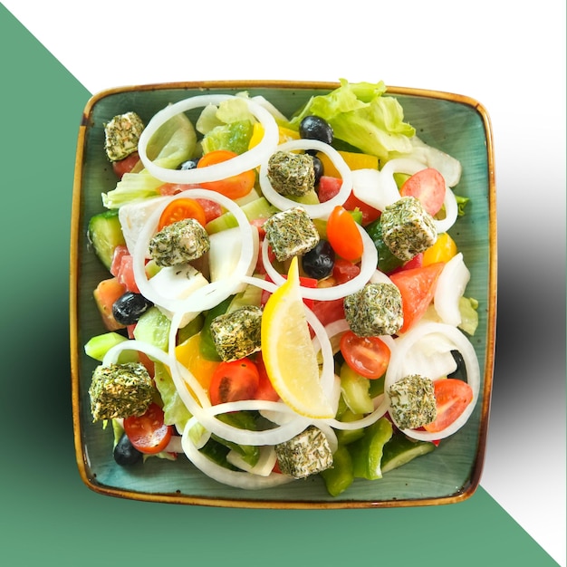 Griechischer Salat mit Kräutern