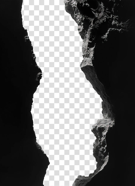 Grieta de pared aislada en fondo transparente PNG