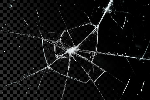 Grietas y arañazos blancos sobre un fondo negro