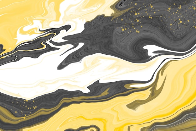 Grigio e giallo marmo astratto liquido sfondo di alta qualità polvere d'oro