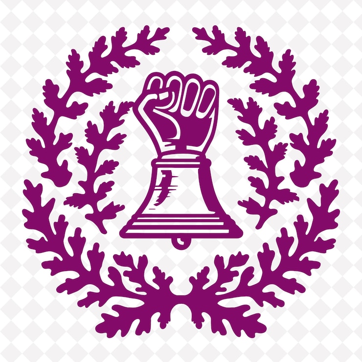 PSD el grito de dolores con una insignia vintage que muestra una campana y un diseño de símbolo de la cultura mexicana