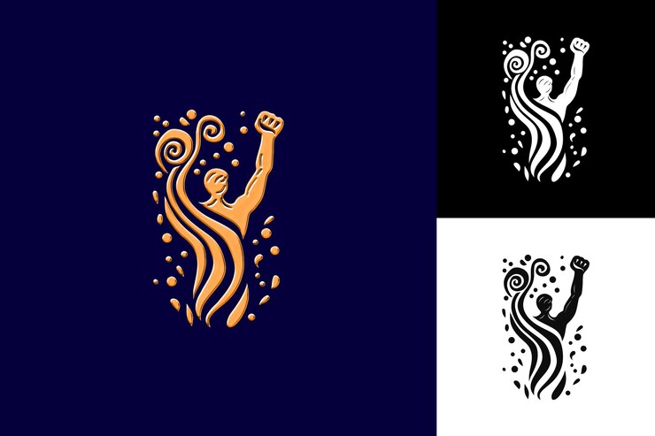 PSD el grito de dolores con un logotipo dibujado a mano que representa un paso diseños de símbolos culturales de méxico