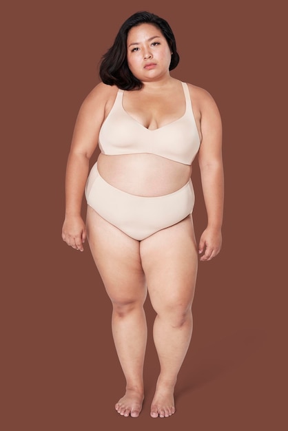 Größe inklusive psd beige Lingerie Bekleidung Mockup Frauen39s Mode