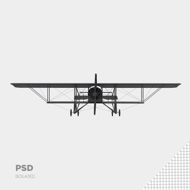 Gros Plan Sur L'avion Ps Premium Isolé 3d