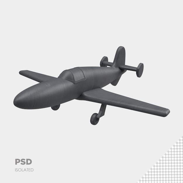 Gros Plan Sur Avion Psd Premium Isolé 3d