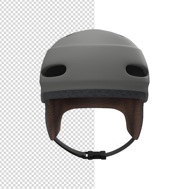 gros plan sur le casque de sport 3d premium isolé ps
