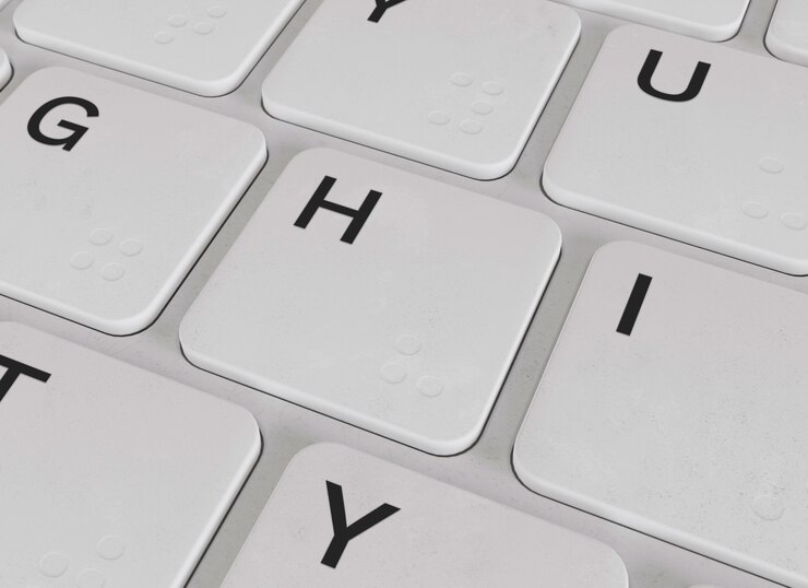 PSD gros plan sur la conception de la maquette des boutons du clavier