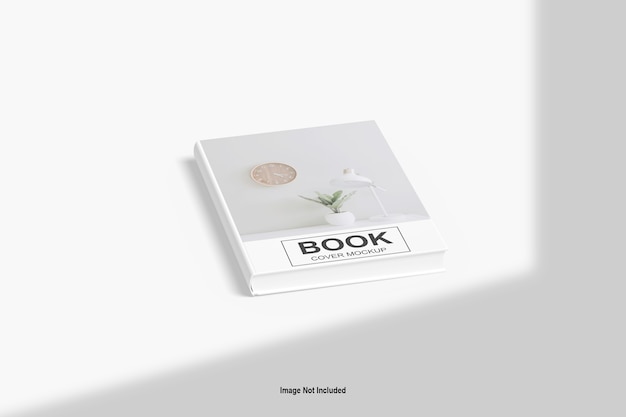 Gros plan sur la maquette de la couverture du livre isolé