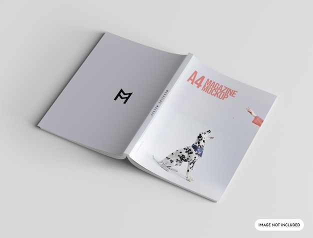 Gros plan sur la maquette de la couverture du magazine