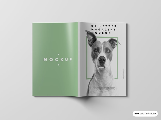 Gros plan sur la maquette du magazine lettre