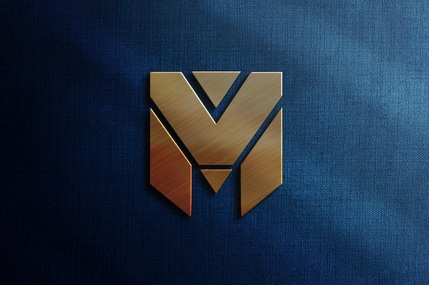 Gros plan sur la maquette de logo de luxe