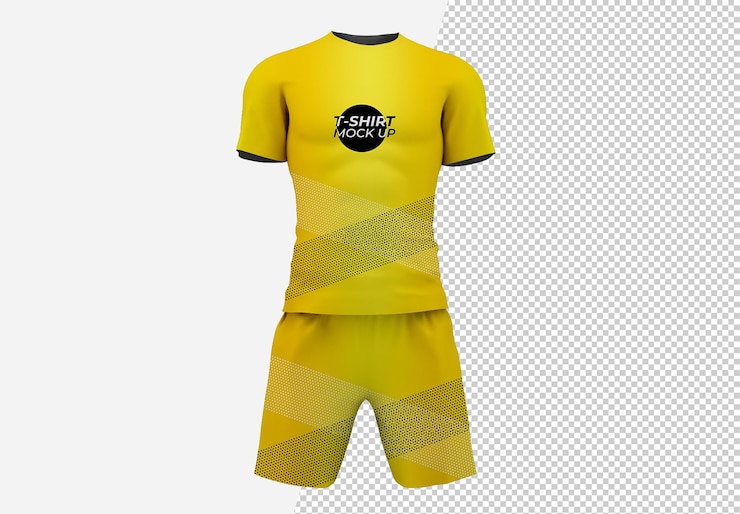 PSD gros plan sur la maquette de vêtements de sport