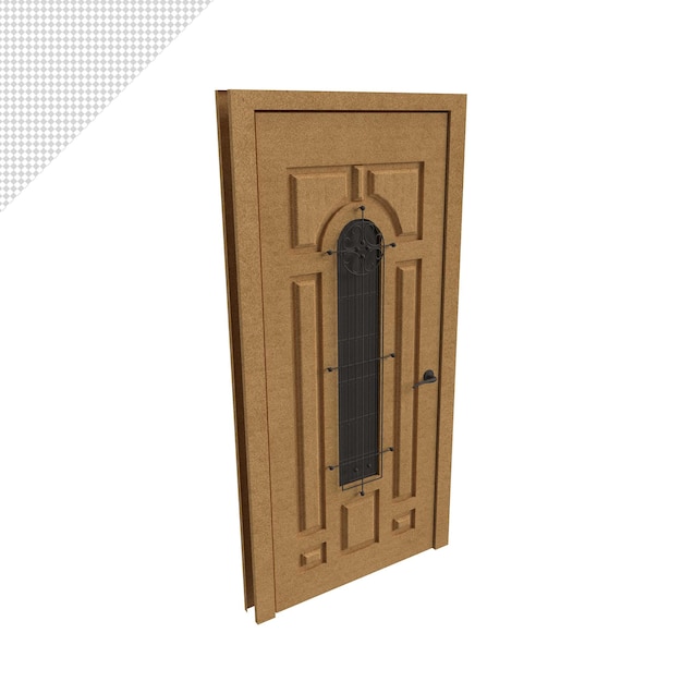 Gros plan sur la porte isolée