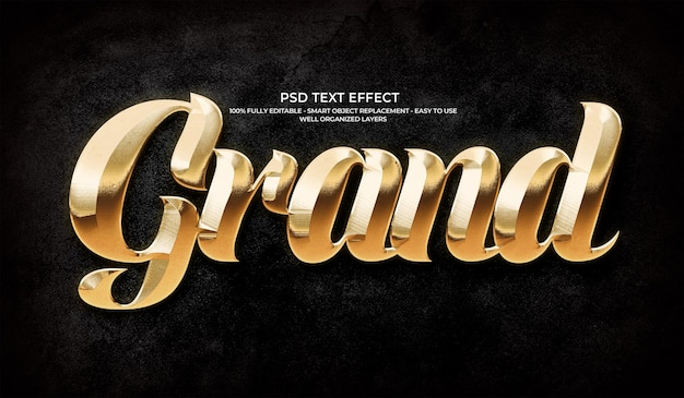 Großartiger goldener Text-Effekt