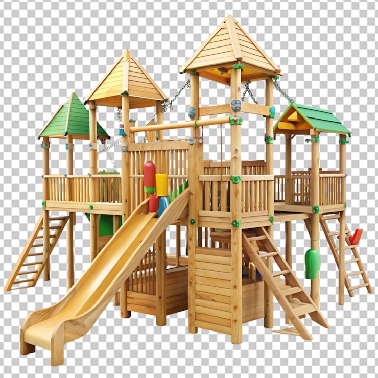 PSD großer hölzerner spielplatz png