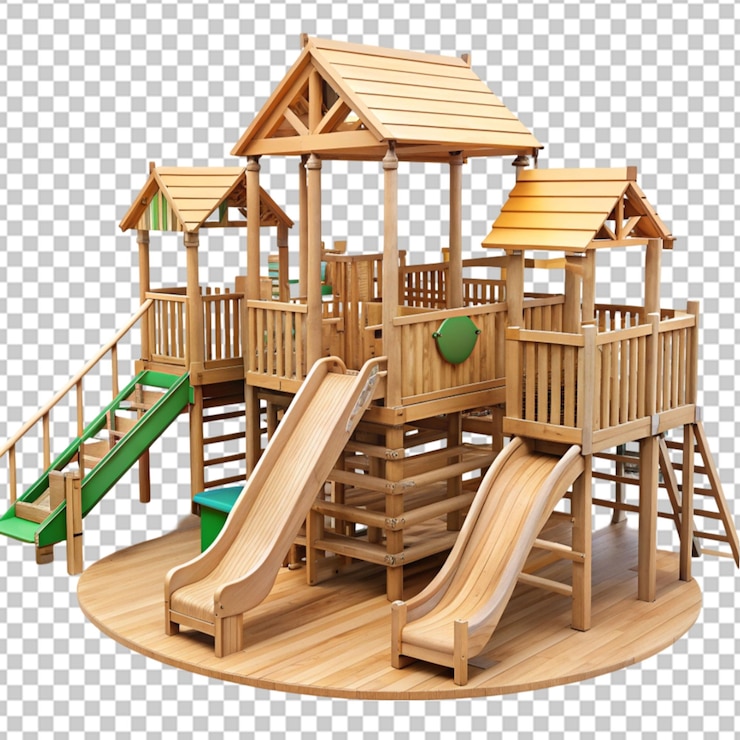 PSD großer hölzerner spielplatz png