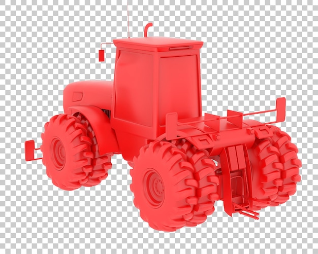 PSD großer traktor auf transparentem hintergrund 3d-darstellung