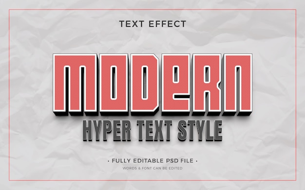 Großer und kleiner Text-Effekt
