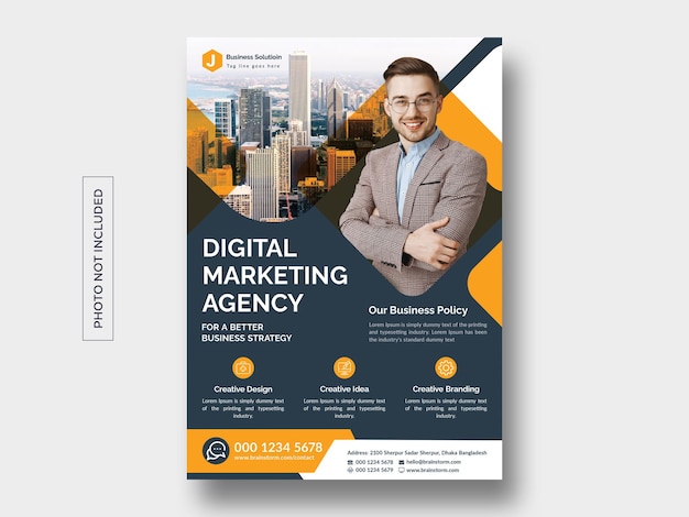 Grossunternehmen Flyer Vorlage Design