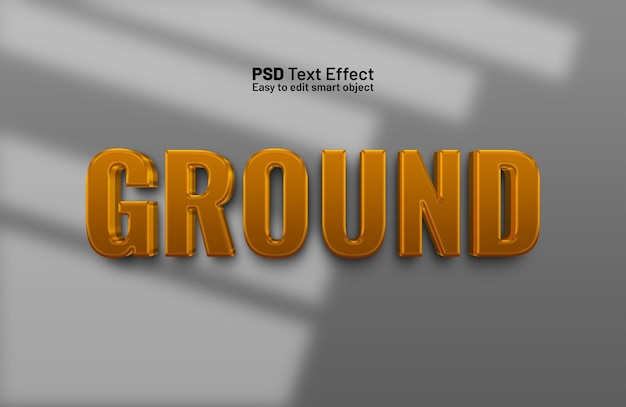 ground text style effect