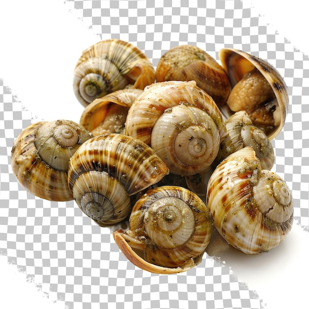 PSD un groupe d'escargots sont disposés en cercle