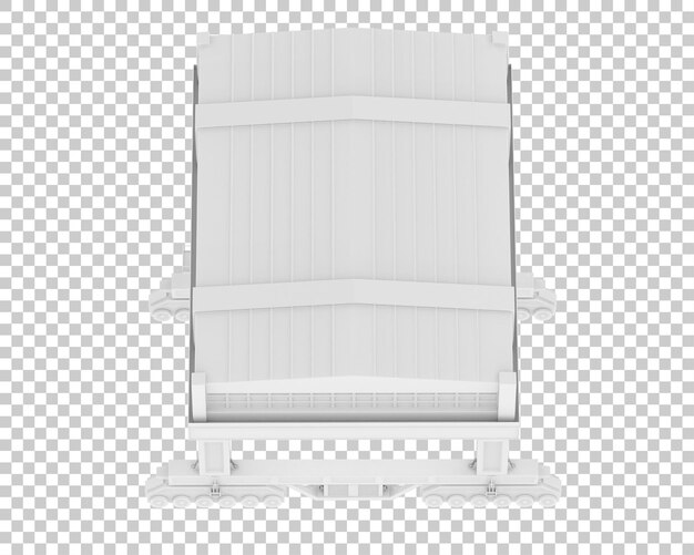 Grúa aislada en un fondo transparente Ilustración de renderización en 3D