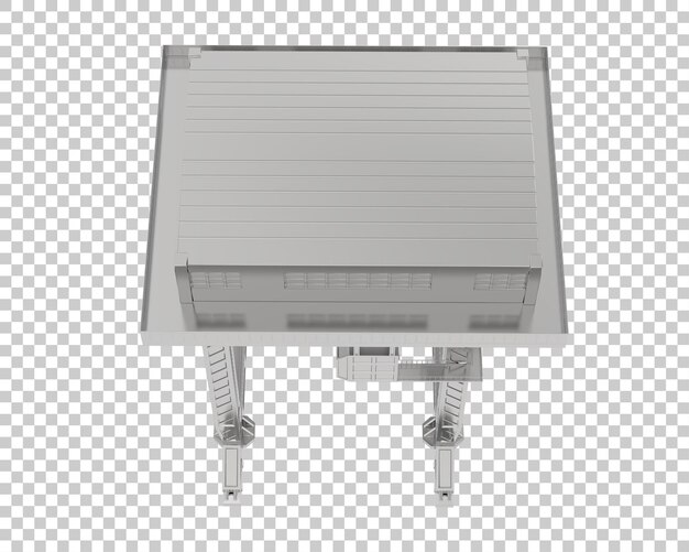 Grúa aislada en un fondo transparente Ilustración de renderización en 3D