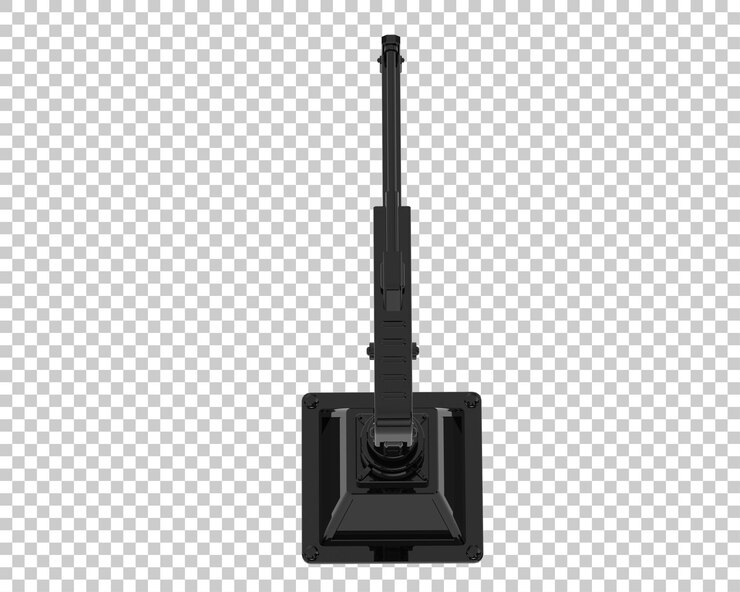 PSD grúa aislada en un fondo transparente ilustración de renderización en 3d