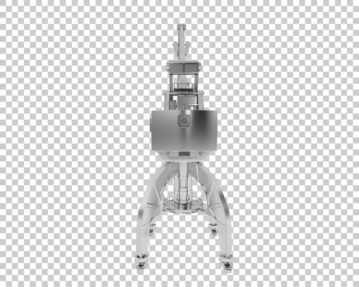 PSD grúa aislada en un fondo transparente ilustración de renderización en 3d