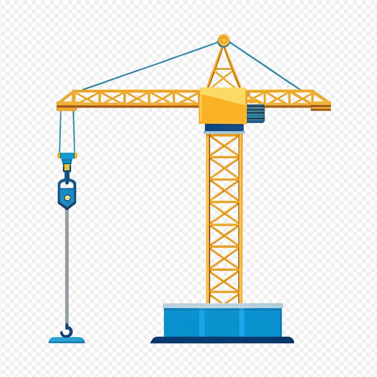 PSD une grue de construction