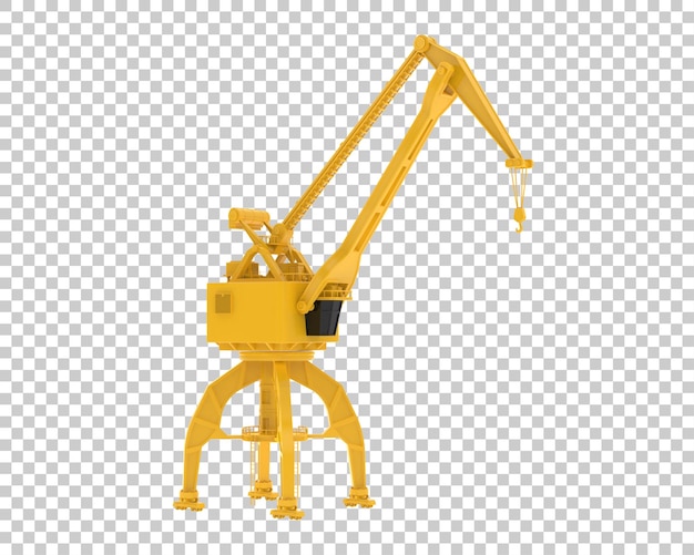 PSD grue isolée sur fond transparent illustration de rendu 3d