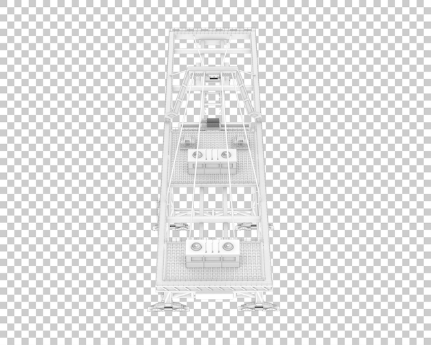 PSD grue isolée sur fond transparent illustration de rendu 3d