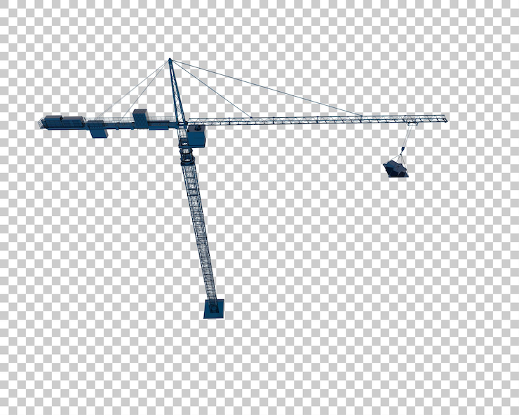 PSD grue isolée sur fond transparent illustration de rendu 3d