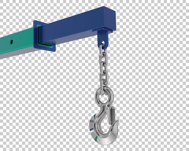 PSD grue à portique isolée sur fond transparent illustration de rendu 3d