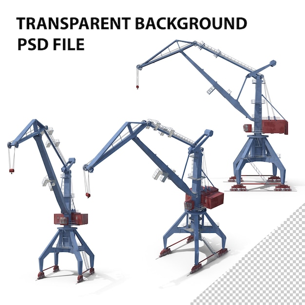 PSD grue portuaire png