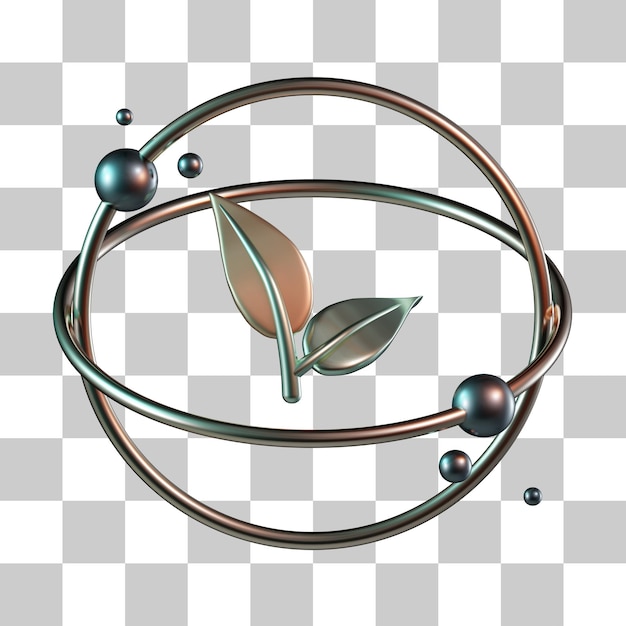 Grüne Energie 3D-Symbol