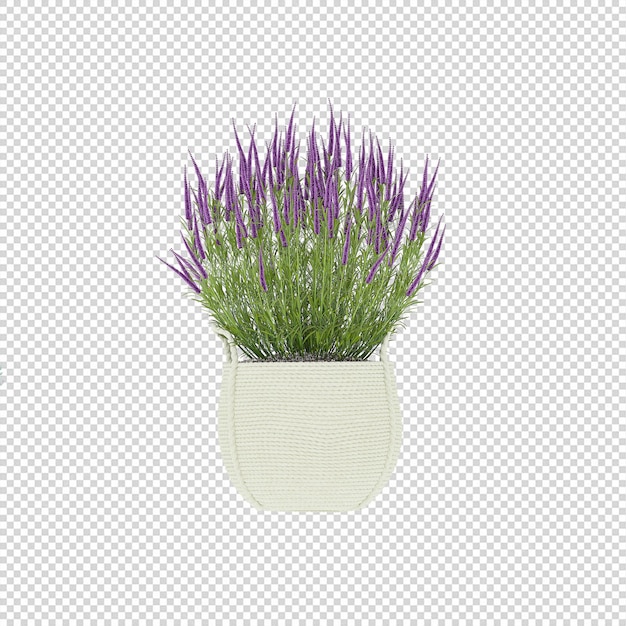 Grüne Pflanzenkunst 3D-Mockups Zimmerpflanzen inmitten von Blumen