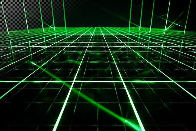 Grüne Raster-Laserlinien