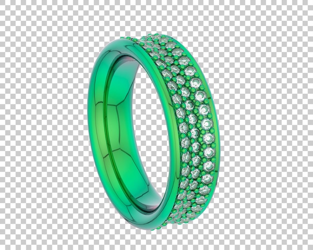 Grüner Diamantenring