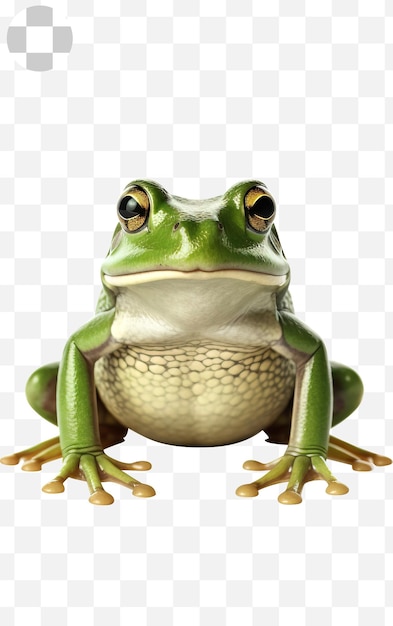 PSD grüner frosch-portrait-png-hintergrund