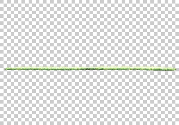 PSD grüner rasen auf transparentem hintergrund 3d-darstellung