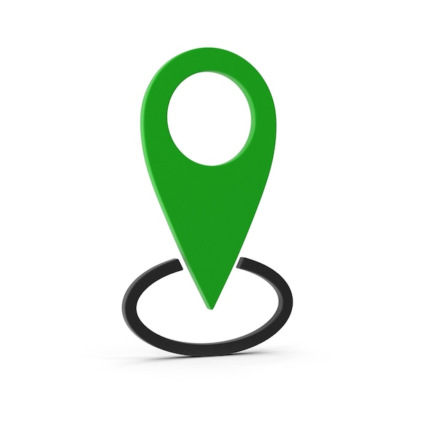 Grüner Standort-Pin