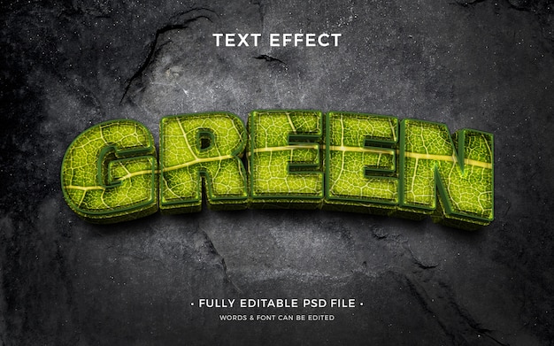 Grüner Text-Effekt