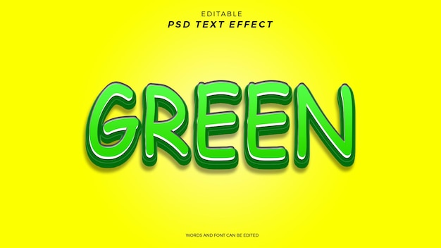 GRÜNER TEXTEFFEKT BEARBEITBARES DESIGN
