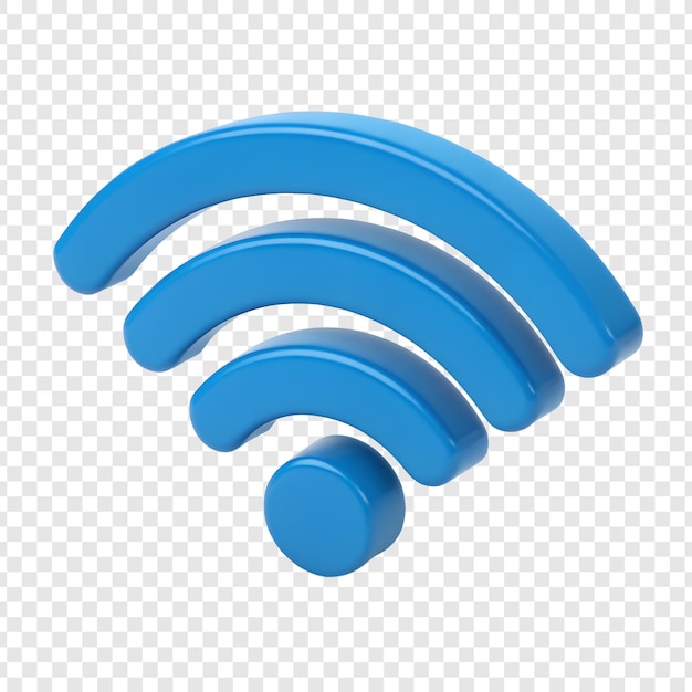 Grünes 3D-Wi-Fi-Symbol