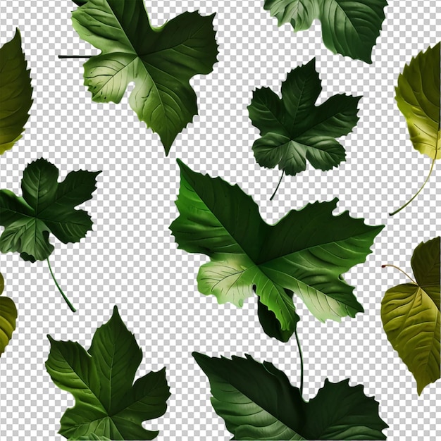 Grünes Blatt in 3D auf weißem Hintergrund